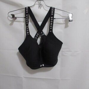 Under Armour Women's Crossback Low Sports Bra Womens Size Medium black